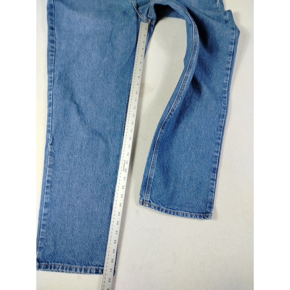 Carhartt Jeans Mens 40x32 Blue Traditional Fit Straight Denim Workwear‎ B180 DST - Picture 10 of 13